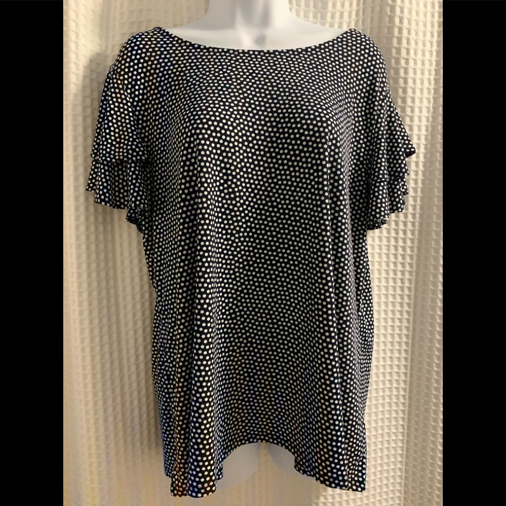 Adriana Papell ruffles sleeve top